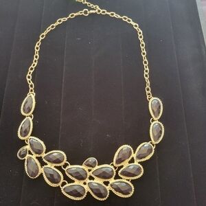 Custom jewlery black and gold necklace